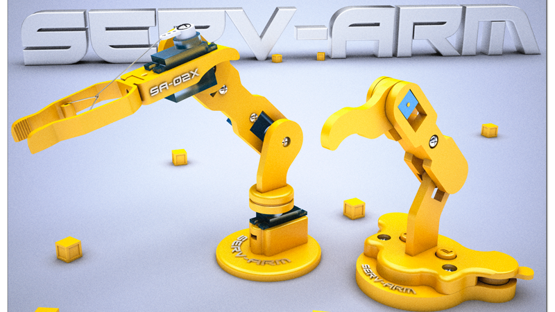 Serv-Arm by Heartman July 四自由度机械臂