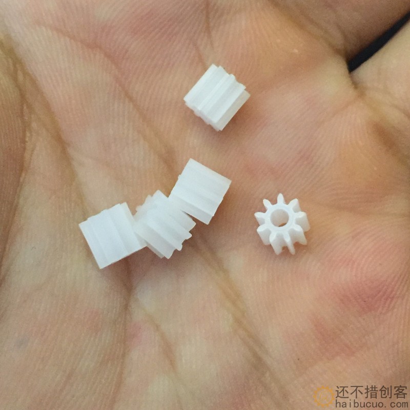 9-2a齿轮9齿塑料玩具齿轮 机器人DIY配件科技小制作 DIY模型齿轮C12