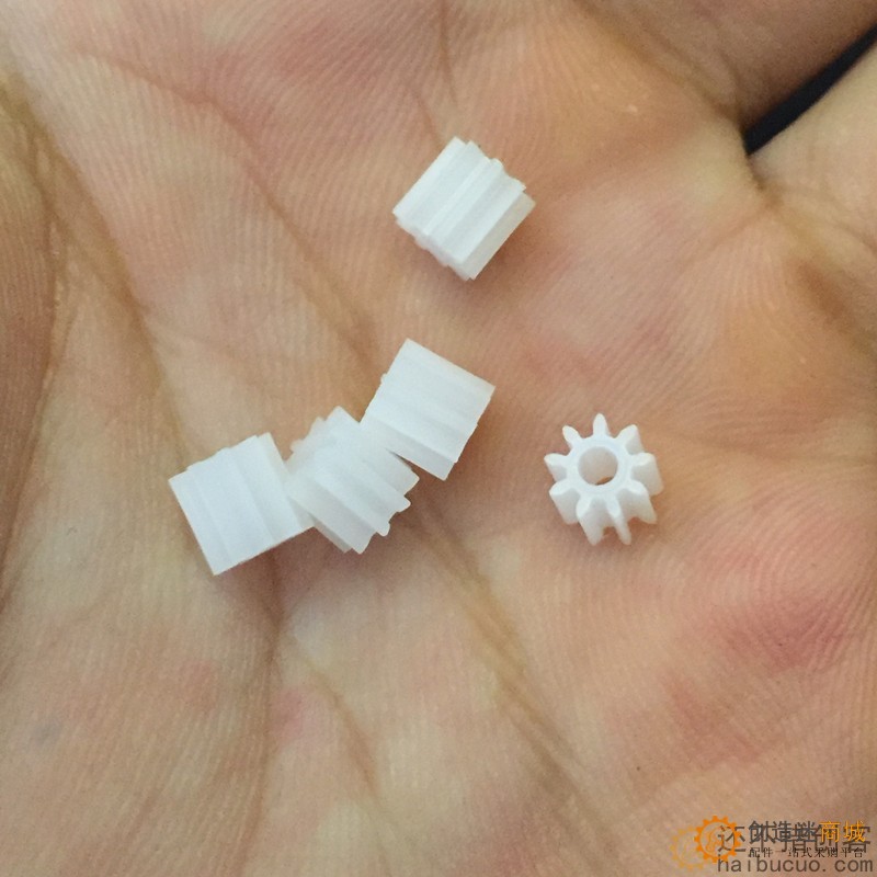9-2a齿轮9齿塑料玩具齿轮 机器人DIY配件科技小制作 DIY模型齿轮C12