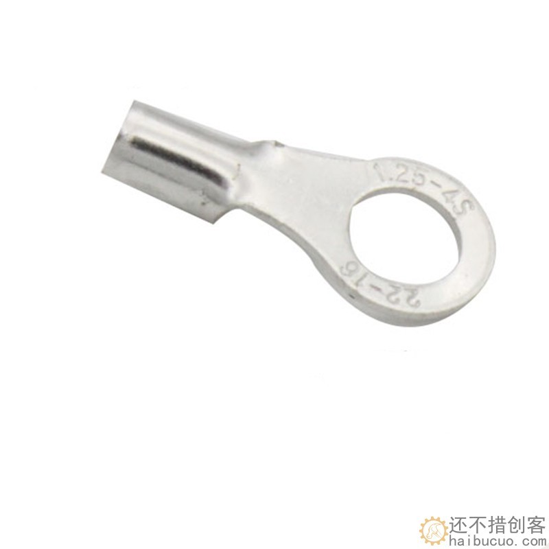 冷压端子 接线端子 圆鼻 裸端子 内径3.2MM 4.2MM 6MM 接线片