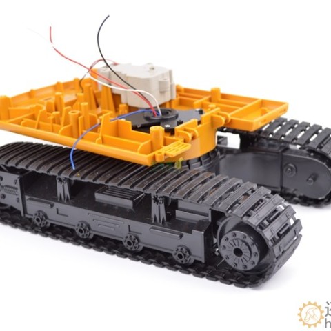 旋转坦克底盘 履带车 挖掘机 坚固 机器人底盘 智能小车 创客