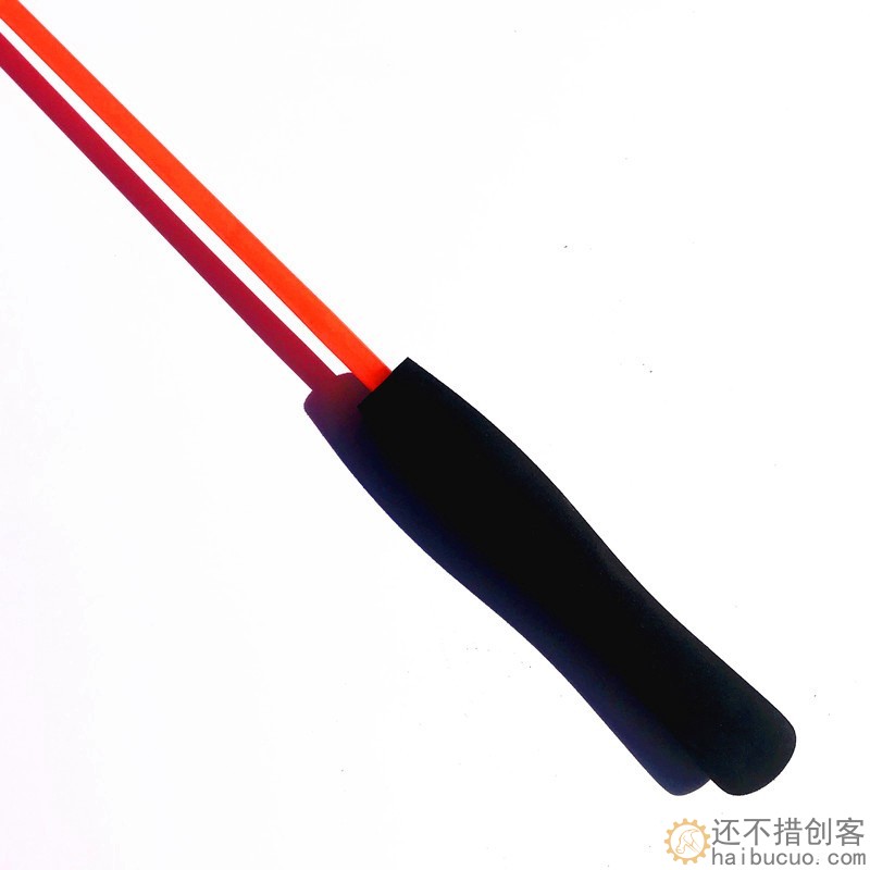 玻璃钢实心金鱼竿螃蟹竿儿童钓鱼竿钓虾龙虾竿逗猫逗狗竿1米长