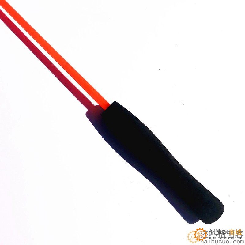 玻璃钢实心金鱼竿螃蟹竿儿童钓鱼竿钓虾龙虾竿逗猫逗狗竿1米长