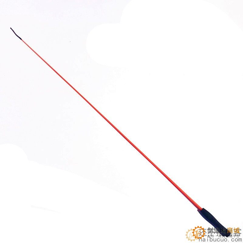 玻璃钢实心金鱼竿螃蟹竿儿童钓鱼竿钓虾龙虾竿逗猫逗狗竿1米长