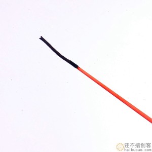 玻璃钢实心金鱼竿螃蟹竿儿童钓鱼竿钓虾龙虾竿逗猫逗狗竿1米长