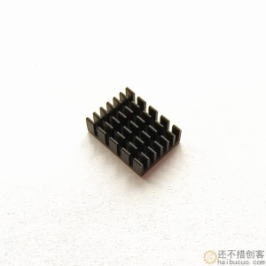 散热片 19*14*6MM （黑色开槽）优质散热器SN1185