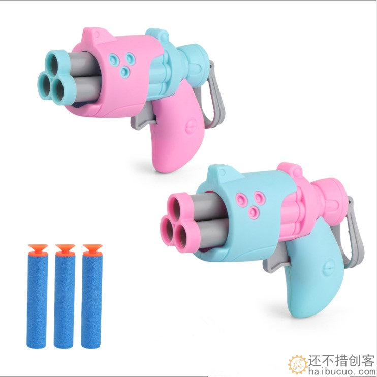 新品枪玩具儿童迷你小枪手动软弹 弹枪室内男孩 软弹