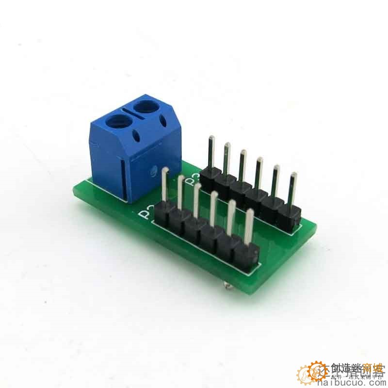 杜邦线转接板(2P端子转12P排针模块) 连接器 公头母头互转 2.54
