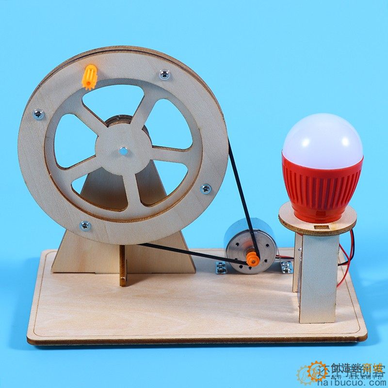 儿童创意科学实验手摇发电机小学生科技小制作发明手工diy材料包