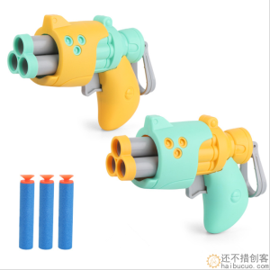 新品枪玩具儿童迷你小枪手动软弹 弹枪室内男孩 软弹