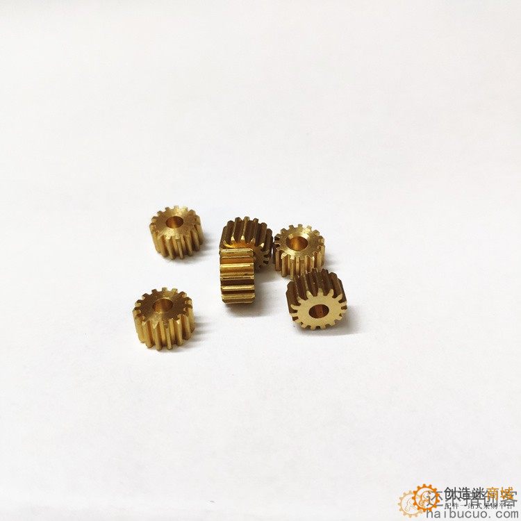 0.5模15齿3mm孔 铜齿轮 电机主轴金属齿轮 玩具DIY配件变速箱齿轮SN395