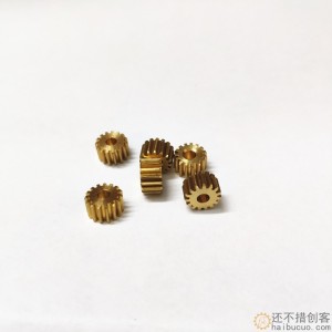 0.5模15齿3mm孔 铜齿轮 电机主轴金属齿轮 玩具DIY配件变速箱齿轮SN395