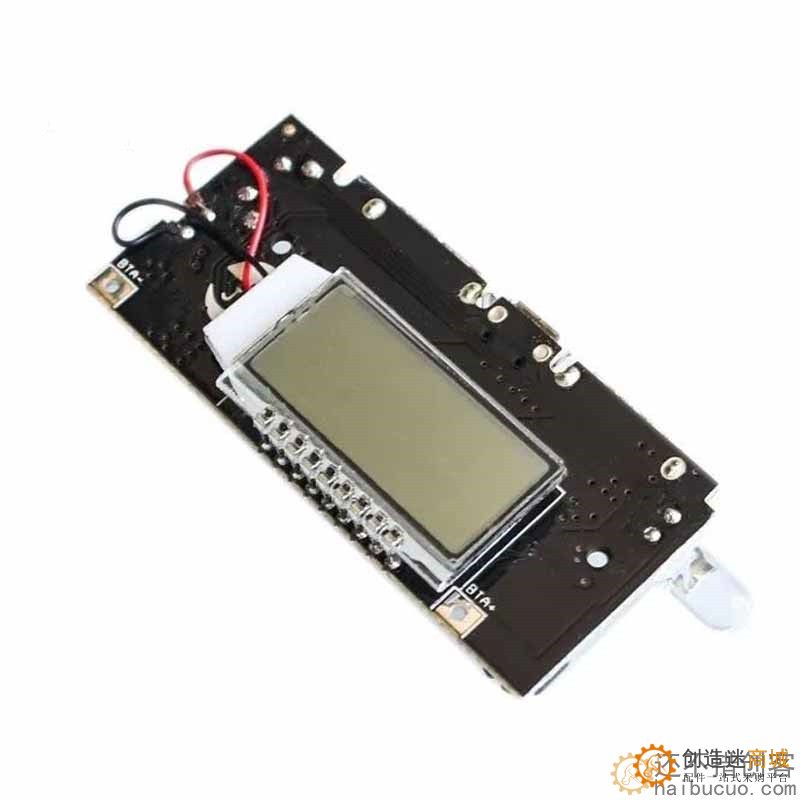 18650锂电池数显双USB电路板移动电源5V升压表头电源板充电宝模块SNA321