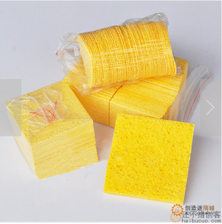 高品质烙铁海绵 耐高温清洁 去氧化专用 焊接工具3.5*4.5CM