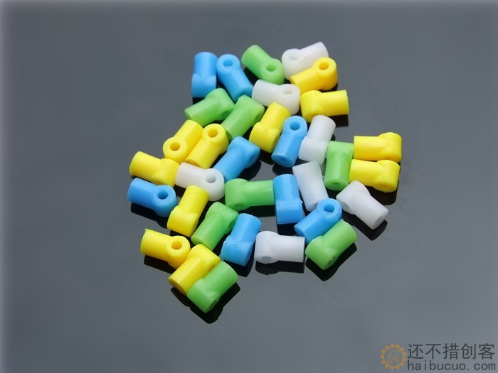 彩色三通轴套 三通部件 轴套 车架 多用连接件 联轴器 配件 支杆