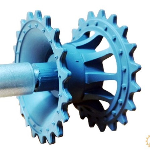 坦克底盘 履带车 塑料 驱动轮 4/5/6mm联轴器 智能小车马达连接器SNT28