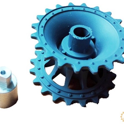 坦克底盘 履带车 塑料 驱动轮 4/5/6mm联轴器 智能小车马达连接器SNT28