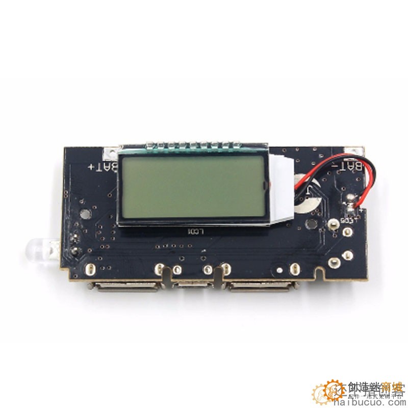 18650锂电池数显双USB电路板移动电源5V升压表头电源板充电宝模块SNA321