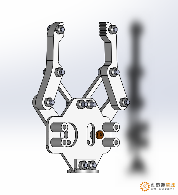 机械爪子 金属 mg996 mg995 stl solidwork 图纸 SLDPRT 装配体