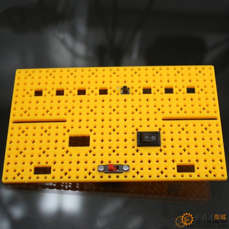 85140黄 开关板 电子制作板 DIY配件 玩具配件 科技模型零件