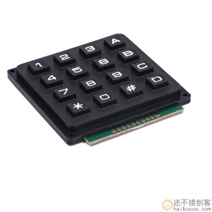 单片机键盘 按键 矩阵 4*4 4X4 A键盘 16键 工业键盘 行列扫描SNA328