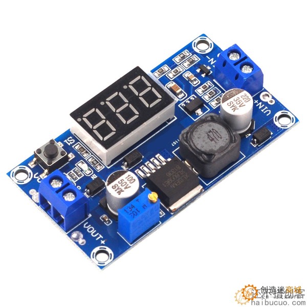 XL6009 DC-DC可调升压模块4.5-32V升5-35V 输出可调 带电压表显示SNA330