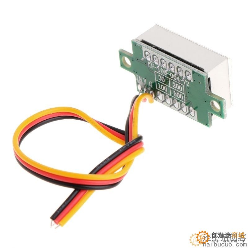 三线电压表0.36寸 DC 0V-30V 直流电压表头 摩托车电压表 数显表SNA331