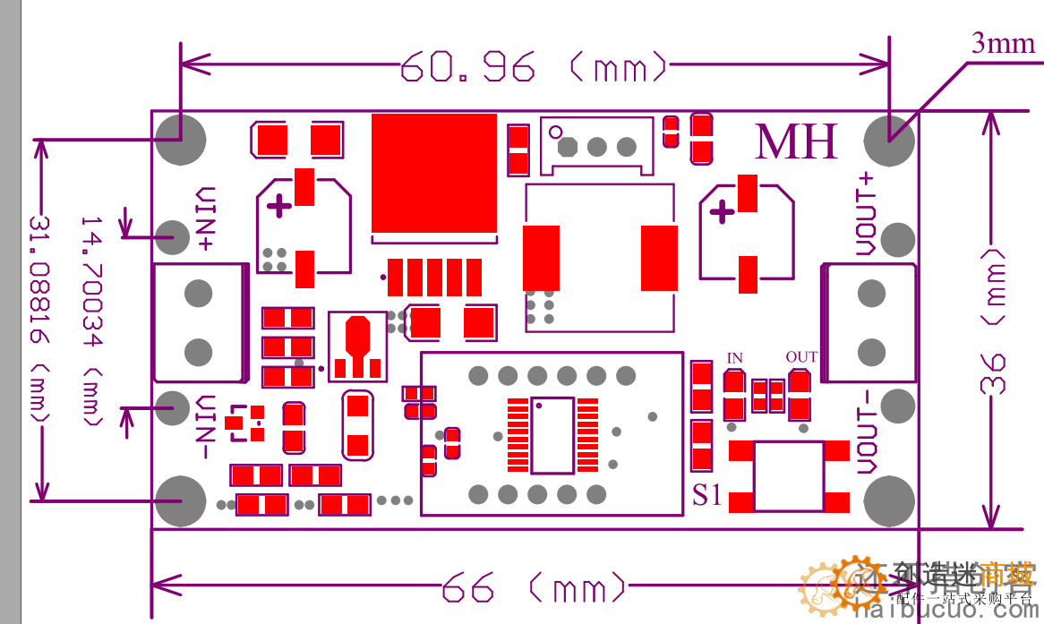 USB供电升压模块DC-DC可调升压模块 输出可调 5-25V带电压表显示