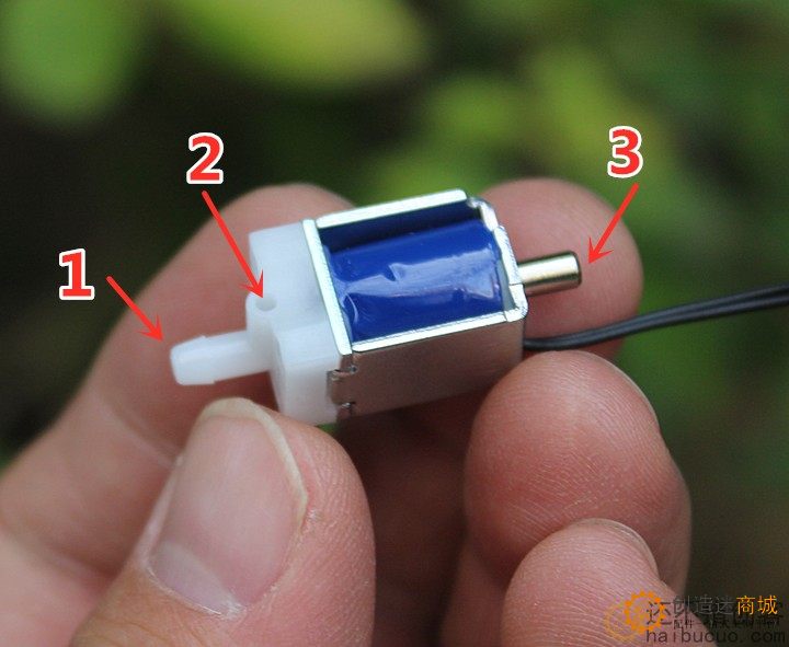 直流电磁阀泄气阀电子仪微型进气排气阀DC3.7V SN1197