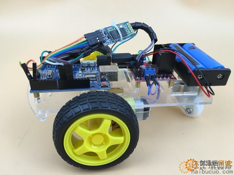 arduino+l298n+HC-06蓝牙遥控小车 安卓手机客户端 创客