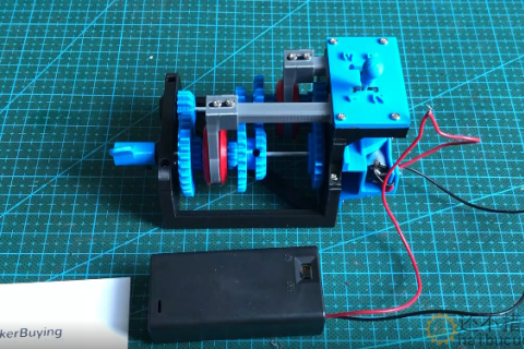 视频 3D2   四挡挡变速器仿真模型带电池盒