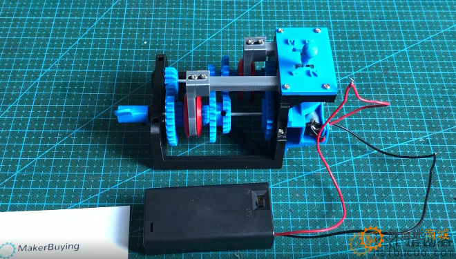 视频 3D2   四挡挡变速器仿真模型带电池盒