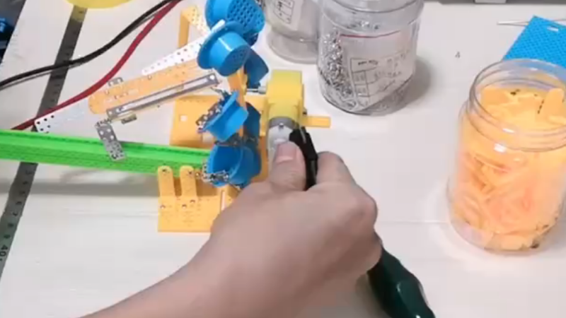 无限联动滚石机器钢珠DIY效果