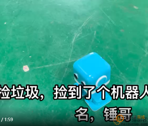 收垃圾收到的会走路的机器人
