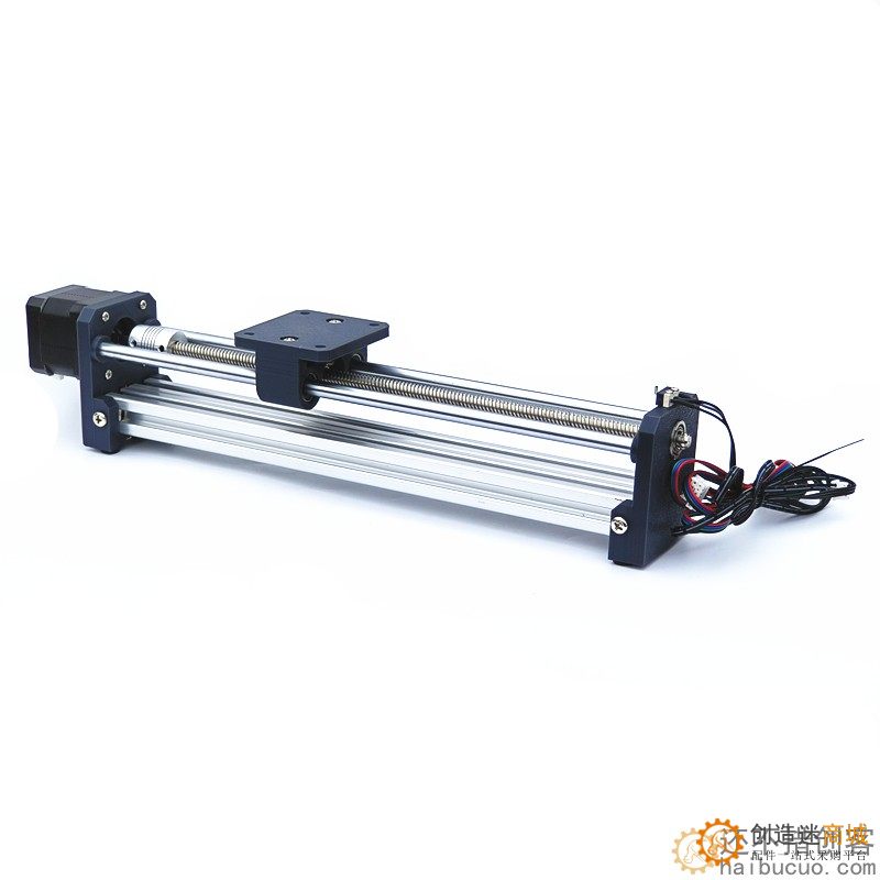 DIY步进电机线性直线滑轨滑台模组 正反向运动双光轴丝杆小型电动SN1211