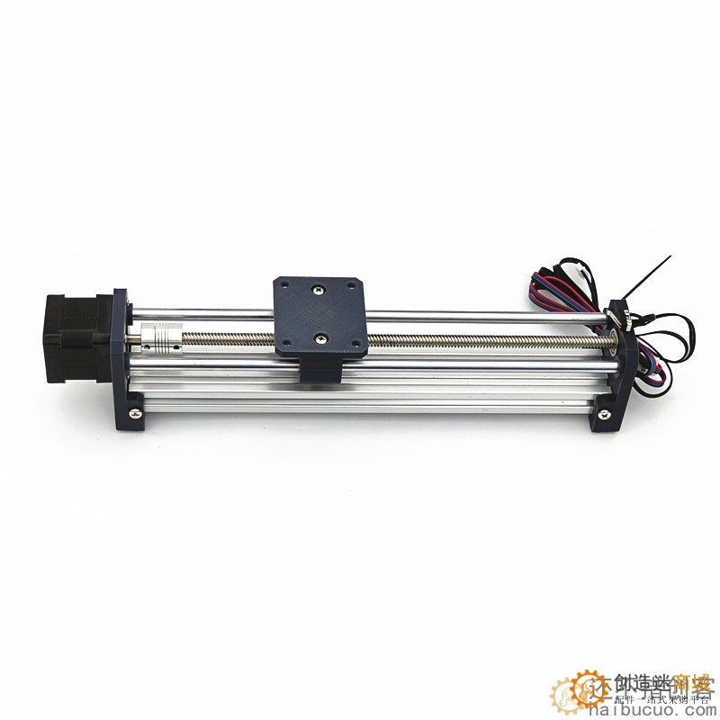DIY步进电机线性直线滑轨滑台模组 正反向运动双光轴丝杆小型电动SN1211