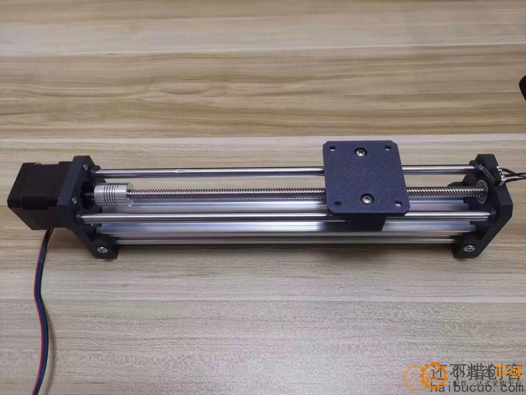 DIY步进电机线性直线滑轨滑台模组 正反向运动双光轴丝杆小型电动SN1211