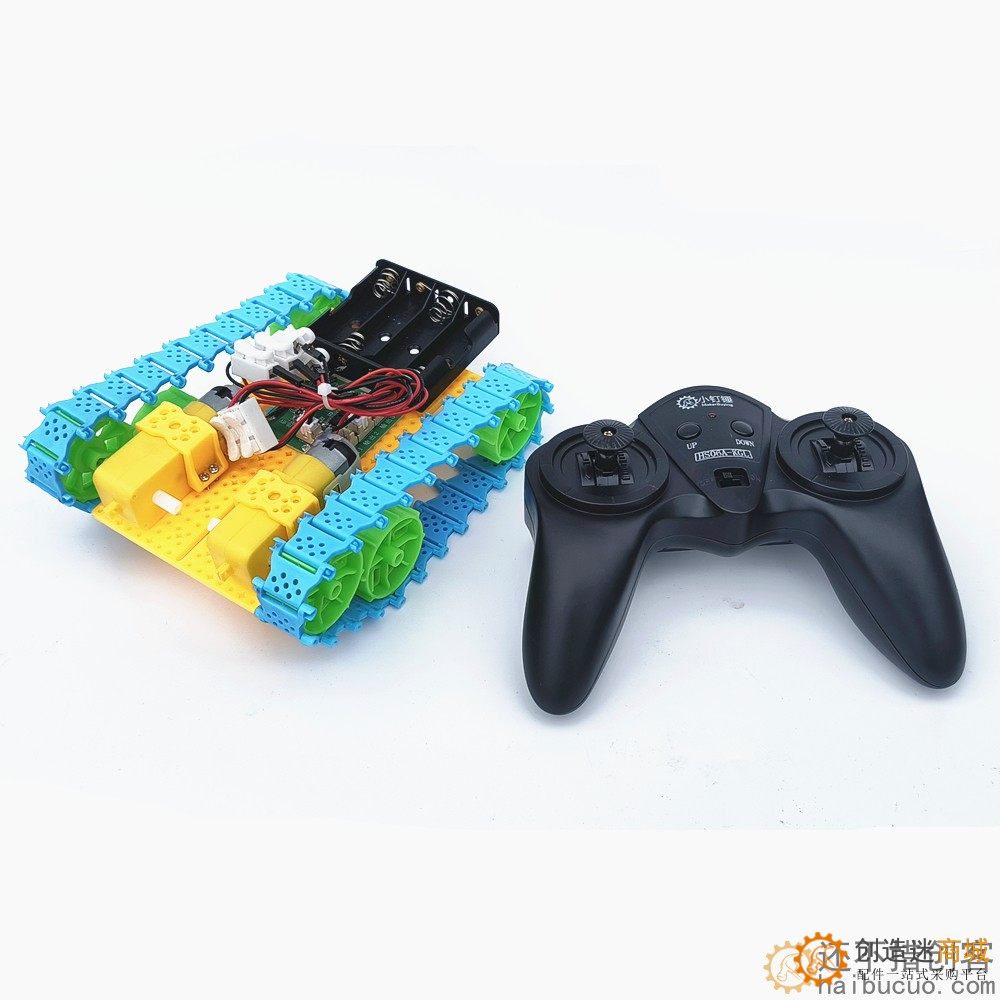 全拼装积木遥控坦克套装 DIY坦克车体 手工科技小制作SNPX1