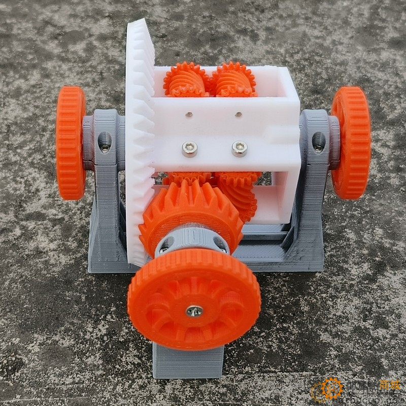 3D打印托森自锁差速器防滑中央差速器模型教学摆件原理3D30