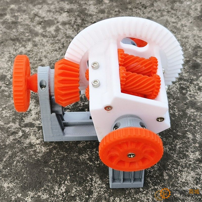 3D打印托森自锁差速器防滑中央差速器模型教学摆件原理3D30