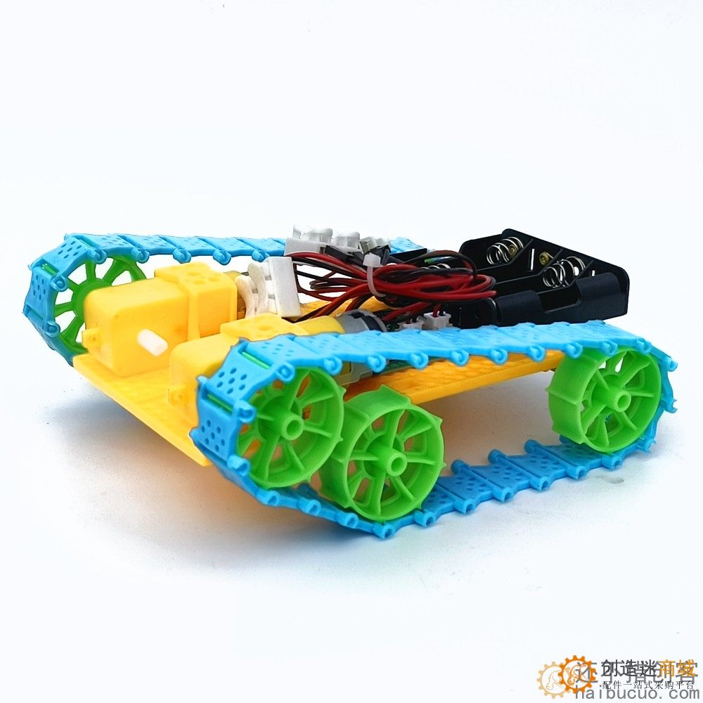 全拼装积木遥控坦克套装 DIY坦克车体 手工科技小制作SNPX1