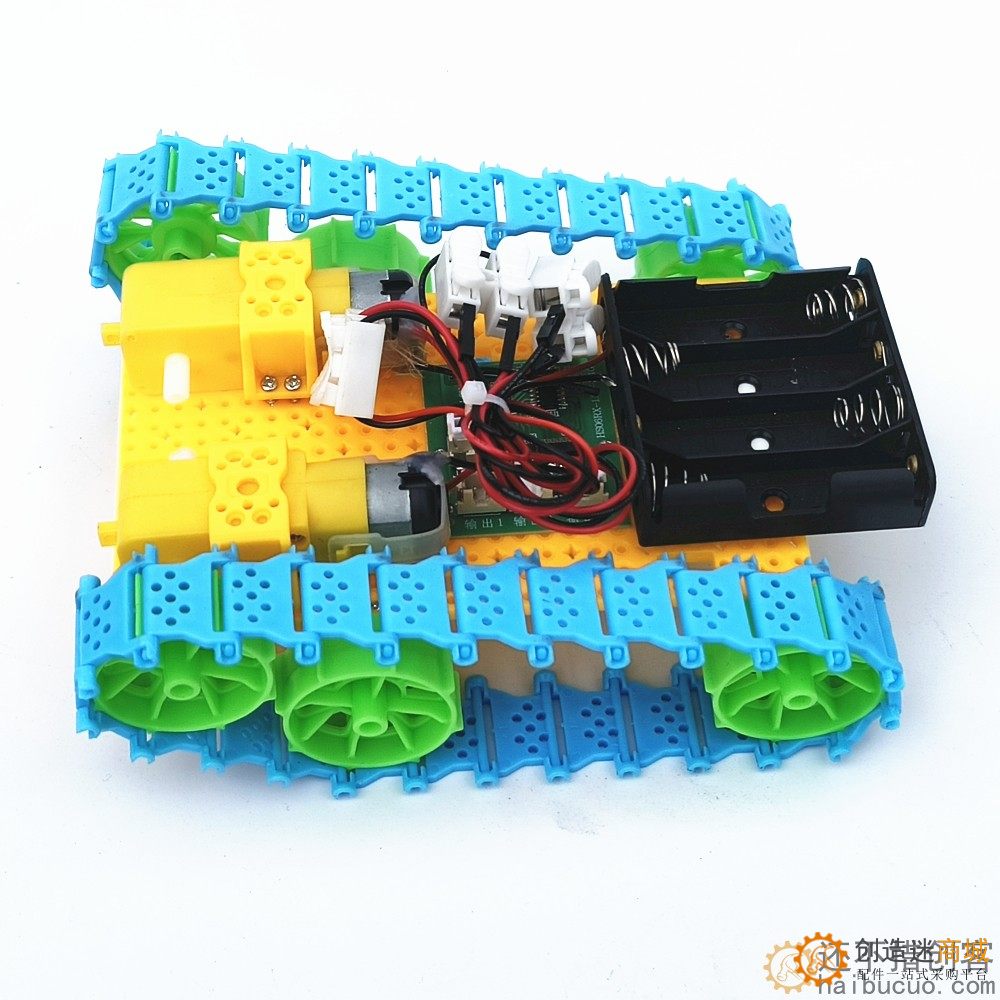 全拼装积木遥控坦克套装 DIY坦克车体 手工科技小制作SNPX1