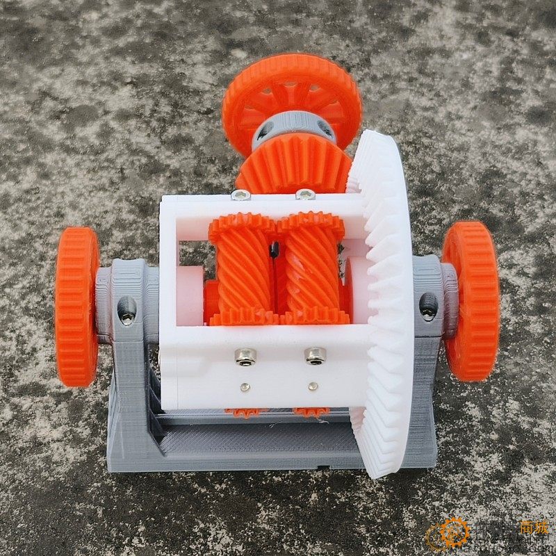 3D打印托森自锁差速器防滑中央差速器模型教学摆件原理3D30