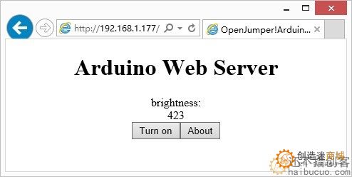5.8 arduino 使用Ethernet构建简易的Web Server