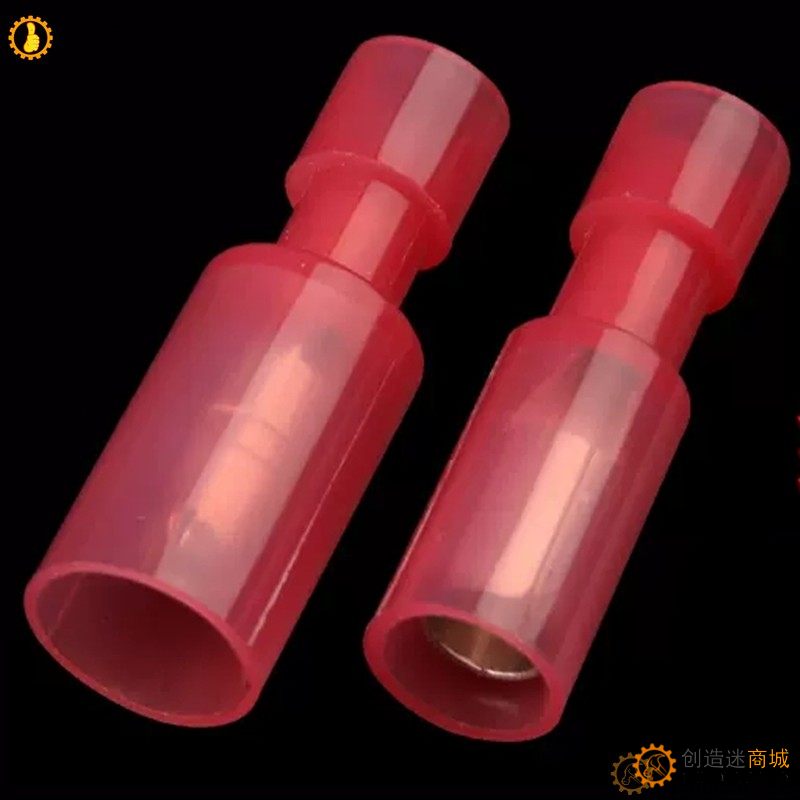 尼龙接线端子公母对接子弹头对插冷压插拔式电线快速接头SN1228