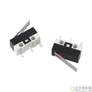 3D打印机配件 微动开关带柄脚带柄滚轮按键 小电源限位开关1A125V SN1220