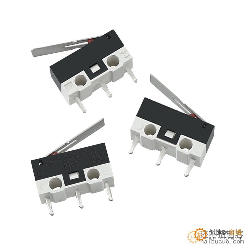 3D打印机配件 微动开关带柄脚带柄滚轮按键 小电源限位开关1A125V SN1220