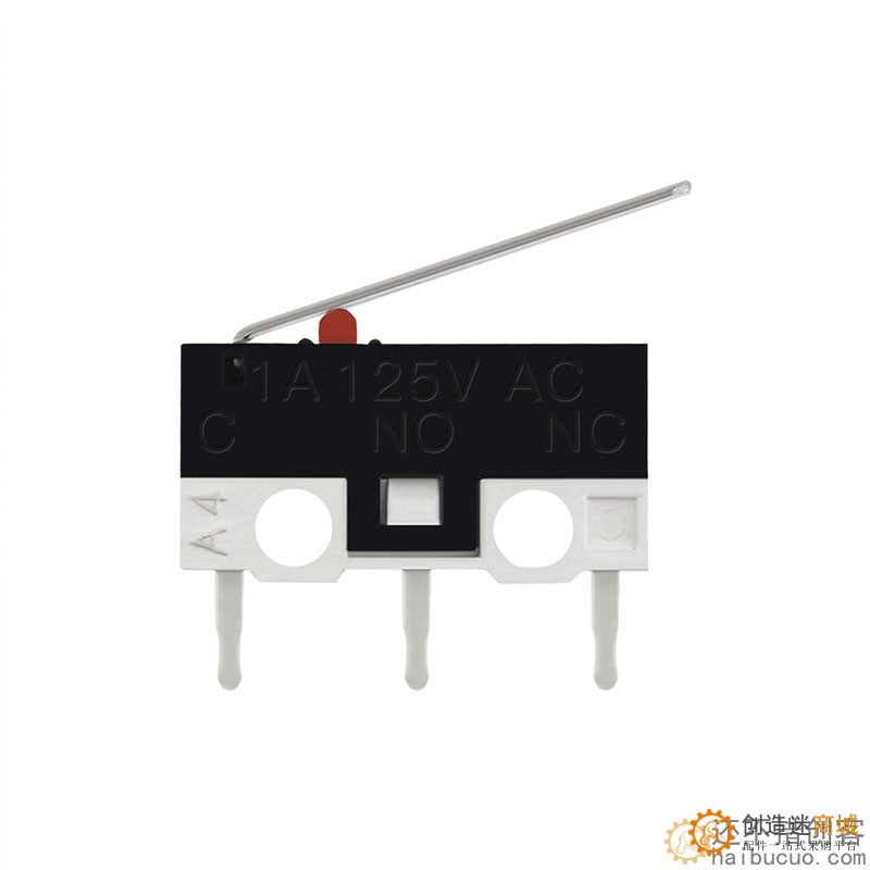 3D打印机配件 微动开关带柄脚带柄滚轮按键 小电源限位开关1A125V SN1220