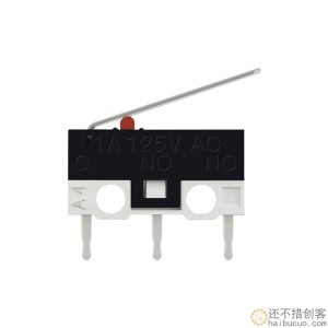 3D打印机配件 微动开关带柄脚带柄滚轮按键 小电源限位开关1A125V SN1220