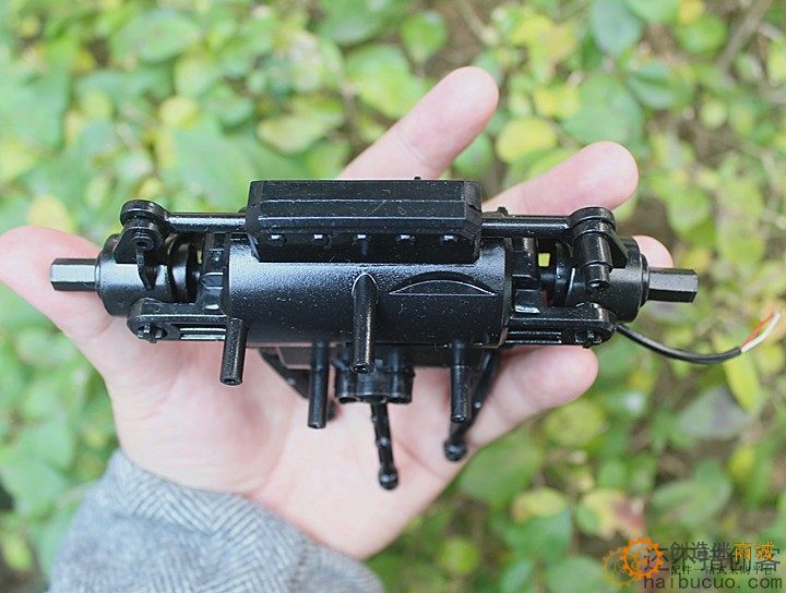 带驱动电机玩具车桥DIY配件 有转向功能没有转向马达SN1212